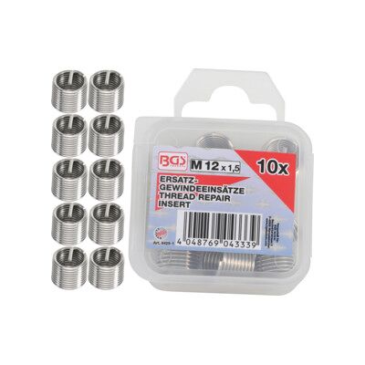 Inserts taraudés M12 x 1,5 mm 10 pièces BGS ; BGS technic (9429-1) - Publicité Inserts taraudés M12 x 1,5 mm 10 pièces BGS ; BGS technic (9429-1) - Publicité