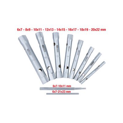 Jeu de clés à tube, 10 pcs., 6x7-20x22mm ; KS Tools (518.0900) - Publicité Jeu de clés à tube, 10 pcs., 6x7-20x22mm ; KS Tools (518.0900) - Publicité
