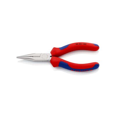 KNIPEX Pince à becs demi-ronds, droite, chromée, avec gaine 140 mm (25 05 140) - Publicité KNIPEX Pince à becs demi-ronds, droite, chromée, avec gaine 140 mm (25 05 140) - Publicité