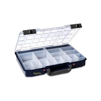 Mallette de rangement CarryLite 55 4x8-16 l.337xP278xH57mm 16 comp. ; raaco (143615) - Publicité Mallette de rangement CarryLite 55 4x8-16 l.337xP278xH57mm 16 comp. ; raaco (143615) - Publicité