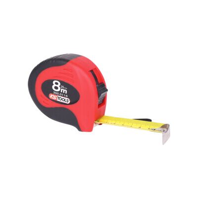 Mètre à ruban avec blocage noir-rouge, 8 mx25mm ; KS Tools (300.0116) - Publicité Mètre à ruban avec blocage noir-rouge, 8 mx25mm ; KS Tools (300.0116) - Publicité