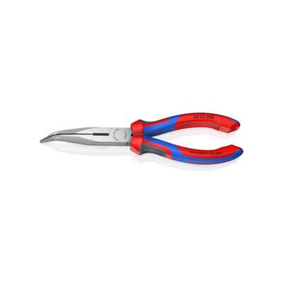 Pinces à becs demi-ronds avec tranchant, (pinces bec de cigogne) Knipex (26 22 200) - Publicité Pinces à becs demi-ronds avec tranchant, (pinces bec de cigogne) Knipex (26 22 200) - Publicité