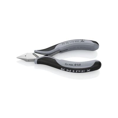 Pinces coupantes de côté pour l’électronique ESD Knipex (77 72 115 ESD) - Publicité Pinces coupantes de côté pour l’électronique ESD Knipex (77 72 115 ESD) - Publicité