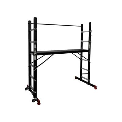 Échafaudage plateforme de travail STIER, 150 kg DIN EN 131, échelle polyvalente, plateforme de travail, échafaudage de travail (904835) - Publicité Échafaudage plateforme de travail STIER, 150 kg DIN EN 131, échelle polyvalente, plateforme de travail, échafaudage de travail (904835) - Publicité