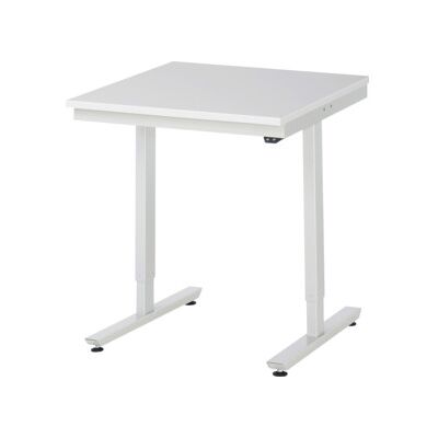 Table de travail réglable électrique - Surface en mélamine - 720-1120mm - Publicité Table de travail réglable électrique - Surface en mélamine - 720-1120mm - Publicité