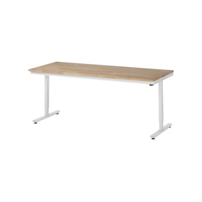 RAU Table de travail électrique réglable en hauteur - Hêtre - 2000x800mm - Publicité RAU Table de travail électrique réglable en hauteur - Hêtre - 2000x800mm - Publicité