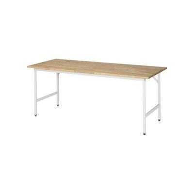 RAU Table de travail - Réglable en hauteur Hêtre 2000x800mm Gris clair - Publicité RAU Table de travail - Réglable en hauteur Hêtre 2000x800mm Gris clair - Publicité