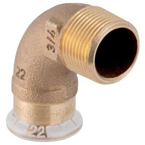 Geberit coude de transition Mapress d 18mmxR 3/4, Cu, 90°, mâle, laiton rouge (63895) - Publicité Geberit coude de transition Mapress d 18mmxR 3/4, Cu, 90°, mâle, laiton rouge (63895) - Publicité