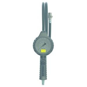 Hand-Reifenfüllmesser avec raccord rapide, pivotant, étalonné, manomètre Ø80mm ; RIEGLER (137647) - Publicité Hand-Reifenfüllmesser avec raccord rapide, pivotant, étalonné, manomètre Ø80mm ; RIEGLER (137647) - Publicité