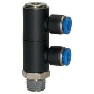 Riegler L-Collecteur multiple « Série bleue », 2 voies pivotant, R 3/8 a. Ø10mm (164.038-10) - Publicité Riegler L-Collecteur multiple « Série bleue », 2 voies pivotant, R 3/8 a. Ø10mm (164.038-10) - Publicité