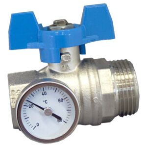 Oventrop - Toque tourn. esfera. - joint plat - manette bleue DN25 1 Fx1 m - Valve - Publicité Oventrop - Toque tourn. esfera. - joint plat - manette bleue DN25 1 Fx1 m - Valve - Publicité