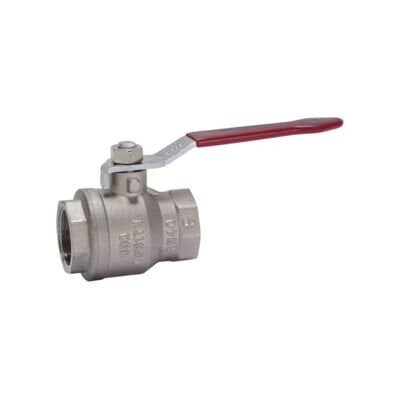 Bee Vanne à Boule en Laiton Nikelé - Passage Complet, 3/4" G - Valve Industrielle - Publicité Bee Vanne à Boule en Laiton Nikelé - Passage Complet, 3/4" G - Valve Industrielle - Publicité