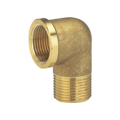 Coude en laiton avec filetage intérieur et extérieur, 26,5 mm (G 3/4) GARDENA (07283-20) - Publicité Coude en laiton avec filetage intérieur et extérieur, 26,5 mm (G 3/4) GARDENA (07283-20) - Publicité