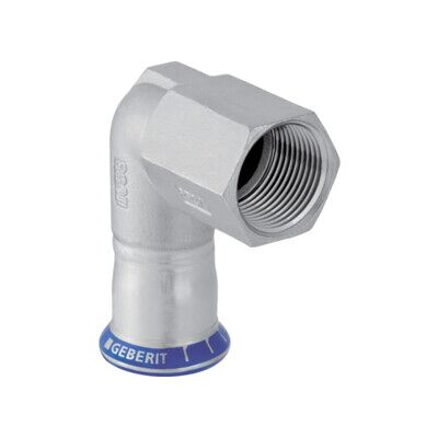 Geberit coude de raccordement Mapress 22mmxRp 3/4 IG, inox, 90°, sans plomb (83805) - Publicité Geberit coude de raccordement Mapress 22mmxRp 3/4 IG, inox, 90°, sans plomb (83805) - Publicité