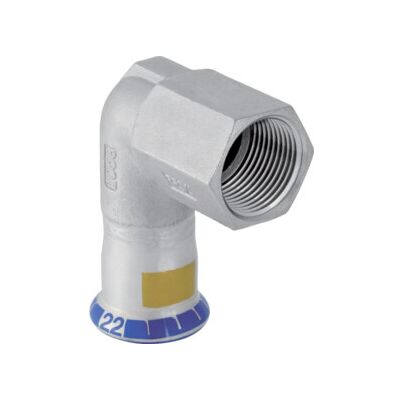 Geberit Coude de transition gaz Mapress d 15xRp 1/2, 90°, femelle, acier inoxydable (34144) - Publicité Geberit Coude de transition gaz Mapress d 15xRp 1/2, 90°, femelle, acier inoxydable (34144) - Publicité