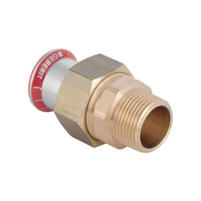 Geberit GV Mapress C-St. d 18 mm x R 1/2, plat, avec AG, galvanisé (25332) - Publicité Geberit GV Mapress C-St. d 18 mm x R 1/2, plat, avec AG, galvanisé (25332) - Publicité