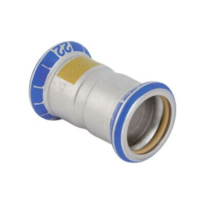 Geberit Manchon gaz Mapress d 22 mm, pour gaz naturel et gaz liquéfié, inox (34103) - Publicité Geberit Manchon gaz Mapress d 22 mm, pour gaz naturel et gaz liquéfié, inox (34103) - Publicité