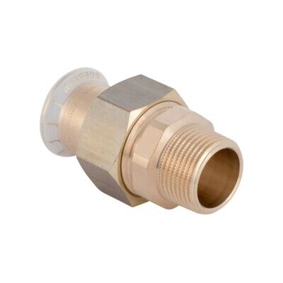 Geberit raccord de transition Mapress d 22 mm x R 1/2, Cu, plat, mâle, laiton rouge (65534) - Publicité Geberit raccord de transition Mapress d 22 mm x R 1/2, Cu, plat, mâle, laiton rouge (65534) - Publicité