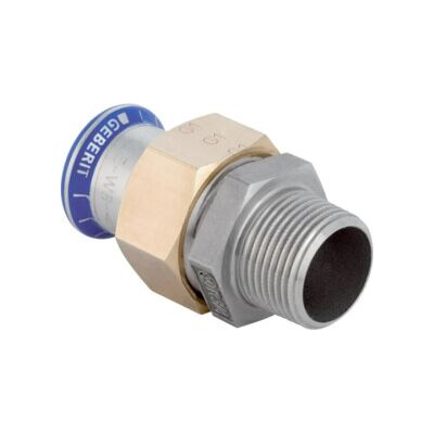 Geberit raccord de transition Mapress d 22 mm x R 1/2, inox, mâle AG, labs-f (85334) - Publicité Geberit raccord de transition Mapress d 22 mm x R 1/2, inox, mâle AG, labs-f (85334) - Publicité