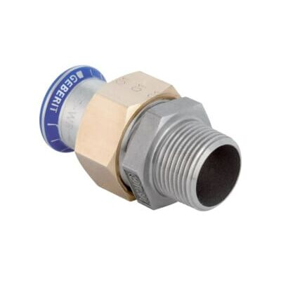 Geberit raccord de transition Mapress d 54 mm x R 2, inox, mâle fileté (85340) - Publicité Geberit raccord de transition Mapress d 54 mm x R 2, inox, mâle fileté (85340) - Publicité