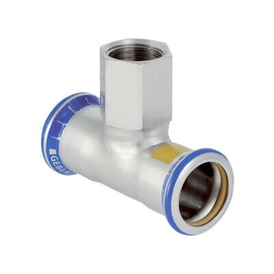 Geberit Raccord en T gaz Mapress d 15xRp 1/2, pour gaz naturel et gaz liquéfié, acier inoxydable (34052) - Publicité Geberit Raccord en T gaz Mapress d 15xRp 1/2, pour gaz naturel et gaz liquéfié, acier inoxydable (34052) - Publicité
