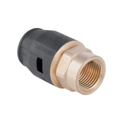 Geberit raccord PushFit d 25 mm x Rp 3/4, avec filetage intérieur, laiton rouge (652542001) - Publicité Geberit raccord PushFit d 25 mm x Rp 3/4, avec filetage intérieur, laiton rouge (652542001) - Publicité