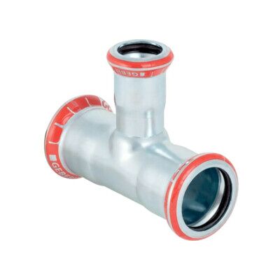 Geberit T-élément Mapress acier C d= 22x28x22 mm, réduit (21107) - Publicité Geberit T-élément Mapress acier C d= 22x28x22 mm, réduit (21107) - Publicité
