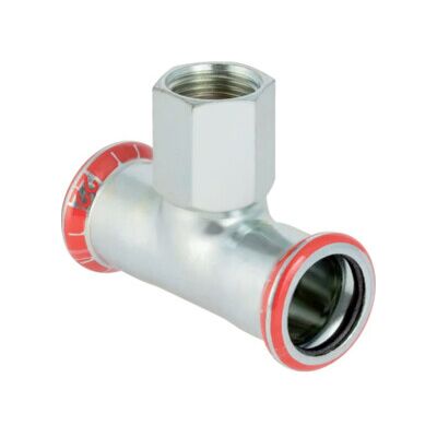 Geberit Té Mapress acier C d= 54mmxRp 1/2x54mm, avec filetage intérieur (21320) - Publicité Geberit Té Mapress acier C d= 54mmxRp 1/2x54mm, avec filetage intérieur (21320) - Publicité