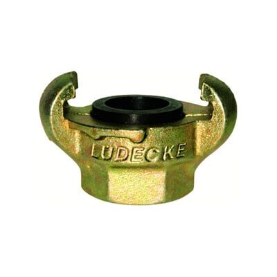 Lüdecke Raccord fileté pour griffes DIN 3489, fonte malléable, FI 3/4 - Publicité Lüdecke Raccord fileté pour griffes DIN 3489, fonte malléable, FI 3/4 - Publicité