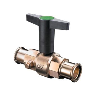 Robinet à boisseau sphérique OV Optibal avec poignée à bascule des deux côtés Raccord à sertir DN 15 d= 18mm ; Oventrop (1077163) - Publicité Robinet à boisseau sphérique OV Optibal avec poignée à bascule des deux côtés Raccord à sertir DN 15 d= 18mm ; Oventrop (1077163) - Publicité