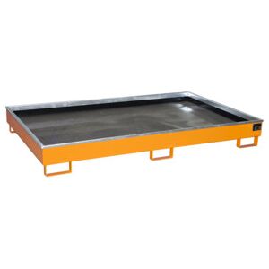 Bauer Regalwanne RW 2200-2 PE Orange jaune - caisse de stockage - Publicité Bauer Regalwanne RW 2200-2 PE Orange jaune - caisse de stockage - Publicité
