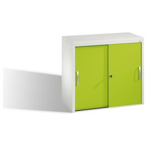 Buffet Acurado avec portes coulissantes, 2 hauteurs de dossier, H720xL800xP400mm avant viridine vert viridine corps gris clair ; C + P Möbelsysteme (5722-00 S10317) - Publicité Buffet Acurado avec portes coulissantes, 2 hauteurs de dossier, H720xL800xP400mm avant viridine vert viridine corps gris clair ; C + P Möbelsysteme (5722-00 S10317) - Publicité