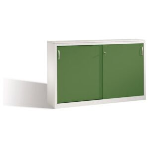 Buffet Acurado avec portes coulissantes, 2 x 2 hauteurs de dossier, H1000xL1600xP400mm Reseda vert façade carrosserie gris clair ; C + P Möbelsysteme (2146-00 S10065) - Publicité Buffet Acurado avec portes coulissantes, 2 x 2 hauteurs de dossier, H1000xL1600xP400mm Reseda vert façade carrosserie gris clair ; C + P Möbelsysteme (2146-00 S10065) - Publicité