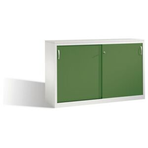 Buffet Acurado avec portes coulissantes, 2 x 2 hauteurs de dossier, H1000xL1600xP500mm Reseda vert façade carrosserie gris clair ; C + P Möbelsysteme (2156-00 S10051) - Publicité Buffet Acurado avec portes coulissantes, 2 x 2 hauteurs de dossier, H1000xL1600xP500mm Reseda vert façade carrosserie gris clair ; C + P Möbelsysteme (2156-00 S10051) - Publicité