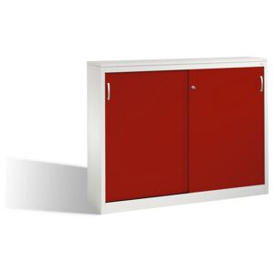 Buffet Acurado avec portes coulissantes, 2 x 3 hauteurs de dossier, H1200xL1600xP400mm, face avant rouge rubis Corps gris clair ; C + P Möbelsysteme (2147-1200 S10074) - Publicité Buffet Acurado avec portes coulissantes, 2 x 3 hauteurs de dossier, H1200xL1600xP400mm, face avant rouge rubis Corps gris clair ; C + P Möbelsysteme (2147-1200 S10074) - Publicité