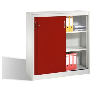 Buffet Acurado avec portes coulissantes, 3 hauteurs de dossier, H1200xL1200xP400mm face avant rouge rubis corps gris clair ; C + P Möbelsysteme (2047-1200 S10098) - Publicité Buffet Acurado avec portes coulissantes, 3 hauteurs de dossier, H1200xL1200xP400mm face avant rouge rubis corps gris clair ; C + P Möbelsysteme (2047-1200 S10098) - Publicité