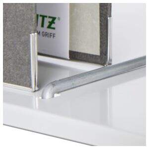 Butées centrales pour classeurs Bito l 1259 x l 9 x H 32 finition galvanisée (26844) - Publicité Butées centrales pour classeurs Bito l 1259 x l 9 x H 32 finition galvanisée (26844) - Publicité
