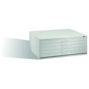 Classeur plat C+P pour formats jusqu'à DIN A1, 5 tiroirs, H420xL1100xP765mm façade gris clair corps gris clair gris clair ; C + P Möbelsysteme (7100-000 S00016) - Publicité Classeur plat C+P pour formats jusqu'à DIN A1, 5 tiroirs, H420xL1100xP765mm façade gris clair corps gris clair gris clair ; C + P Möbelsysteme (7100-000 S00016) - Publicité