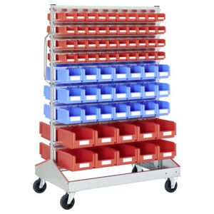 Racks mobiles p 710 Racks mobiles galvanisés Bito bacs bleu et rouge (13423) - Publicité Racks mobiles p 710 Racks mobiles galvanisés Bito bacs bleu et rouge (13423) - Publicité