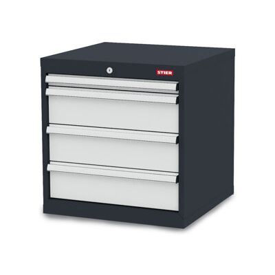 Armoire à 4 tiroirs STIER lxPxH 600x575x620 mm (904163) - Publicité Armoire à 4 tiroirs STIER lxPxH 600x575x620 mm (904163) - Publicité