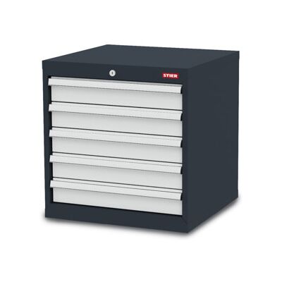 Armoire à 5 tiroirs STIER lxPxH 600x575x620 mm (904170) - Publicité Armoire à 5 tiroirs STIER lxPxH 600x575x620 mm (904170) - Publicité