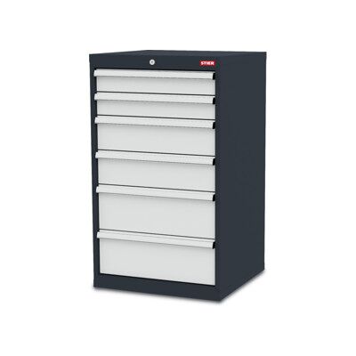 Armoire à 6 tiroirs STIER lxPxH 600x575x1020 mm (904166) - Publicité Armoire à 6 tiroirs STIER lxPxH 600x575x1020 mm (904166) - Publicité