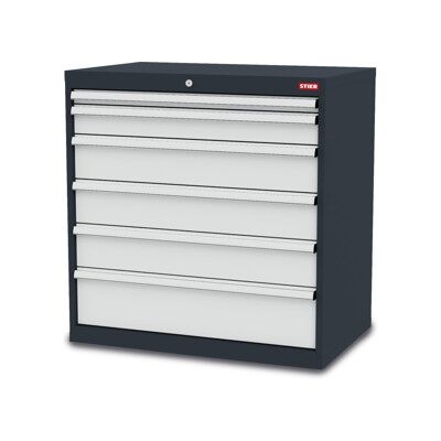 Armoire à 6 tiroirs STIER lxPxH 900x575x920 mm (904158) - Publicité Armoire à 6 tiroirs STIER lxPxH 900x575x920 mm (904158) - Publicité