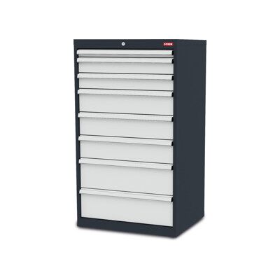 Armoire à 8 tiroirs STIER lxPxH 700x575x1220 mm (904160) - Publicité Armoire à 8 tiroirs STIER lxPxH 700x575x1220 mm (904160) - Publicité