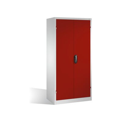 Armoire à outils C+P à portes battantes, 3 tablettes et 3 tiroirs, H1950xL930xP600mm Façade rouge rubis Corps gris clair ; C + P Möbelsysteme (8922-5030 S10117) - Publicité Armoire à outils C+P à portes battantes, 3 tablettes et 3 tiroirs, H1950xL930xP600mm Façade rouge rubis Corps gris clair ; C + P Möbelsysteme (8922-5030 S10117) - Publicité
