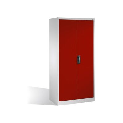 Armoire à outils C+P avec portes battantes, 4 tablettes intérieures, H1950xL930xP600mm Façade rouge rubis Corps gris clair ; C + P Möbelsysteme (8922-00 S10554) - Publicité Armoire à outils C+P avec portes battantes, 4 tablettes intérieures, H1950xL930xP600mm Façade rouge rubis Corps gris clair ; C + P Möbelsysteme (8922-00 S10554) - Publicité