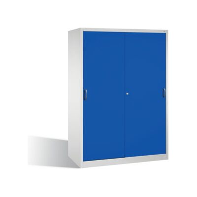 C + P Möbelsysteme Armoire à outils C+P avec portes coulissantes, intérieur 2 x 4 étagères, H1950xL1600xP600mm Façade Corps bleu gentiane Corps gris clair ; C + P Möbels (2169-00 S10100) - Publicité C + P Möbelsysteme Armoire à outils C+P avec portes coulissantes, intérieur 2 x 4 étagères, H1950xL1600xP600mm Façade Corps bleu gentiane Corps gris clair ; C + P Möbels (2169-00 S10100) - Publicité