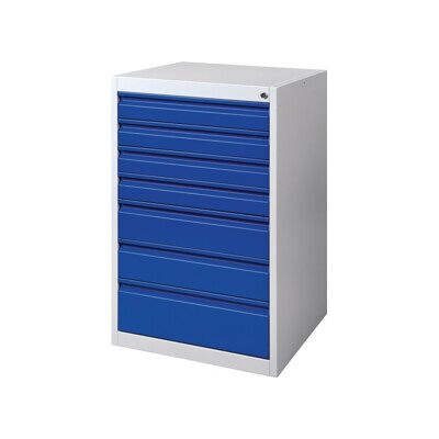 Armoire à tiroirs BK 600 H1000×I600×P600 mm gris/bleu 7 tiroirs, extraction simple ; Industrial Quality Supplies (NW9000427003) - Publicité Armoire à tiroirs BK 600 H1000×I600×P600 mm gris/bleu 7 tiroirs, extraction simple ; Industrial Quality Supplies (NW9000427003) - Publicité