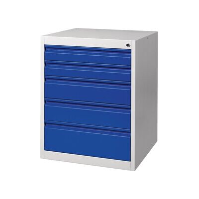 Armoire à tiroirs BK 600 H800xl600xP600mm gris/bleu 5 tiroir extraction simple ; Industrial Quality Supplies (NW9000427001) - Publicité Armoire à tiroirs BK 600 H800xl600xP600mm gris/bleu 5 tiroir extraction simple ; Industrial Quality Supplies (NW9000427001) - Publicité