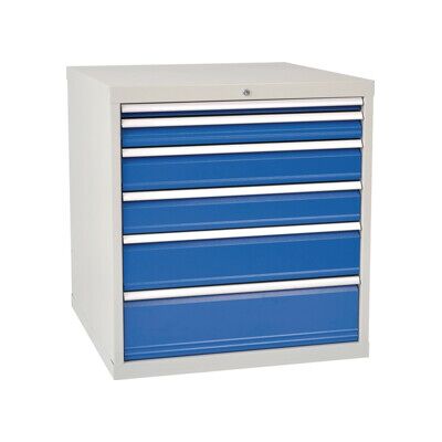 Armoire à tiroirs H1019xl1005xP736mm gris/bleu 6 tiroir extractible ; Bedrunka+Hirth (801000/1221AV 7035/5005) - Publicité Armoire à tiroirs H1019xl1005xP736mm gris/bleu 6 tiroir extractible ; Bedrunka+Hirth (801000/1221AV 7035/5005) - Publicité